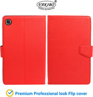 VAKIBO Mercury Premium Red Coloured made With Canvas and TPU Flip Cover Case Suitable for Realme Pad 10.4