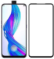Super Premium Quality Tempered Glass Screen Guard Protector With Black Border Suitable For Realme X