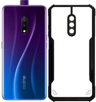 VAKIBO Super Premium Black Border Transparent Case With Corner Protection & Camera Protection Suitable for Realme X