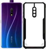 VAKIBO Super Premium Black Border Transparent Case With Corner Protection & Camera Protection Suitable for Realme X