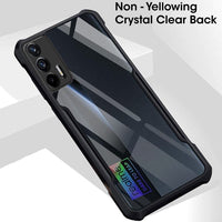 VAKIBO Super Premium Black Border Transparent Case With Corner Protection & Camera Protection Suitable for Realme X7