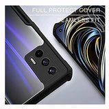 VAKIBO Best Selling Black and Transparent Back Cover Case Made With Soft TPU and Acrylic With 4 Corner and Camera Protection Suitable for Realme GT 5G