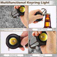 Multifunctional Keyring Tool with COB Light -
