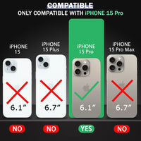 VAKIBO Premium Clear 2MM Thick Transparent Soft TPU Rubber Back Cover Case With Camera Protection Suitable for iPhone 15 Pro