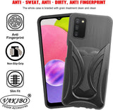VAKIBO 3D Designer Black Coloured Soft TPU  Back Cover Case Suitable for Samsung Galaxy A03s