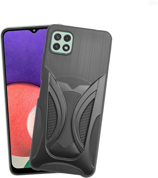 VAKIBO 3D Designer Black Coloured Soft TPU Back Cover Case Suitable for Samsung Galaxy A22 5G