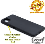 VAKIBO Matte Frosted Black Coloured Soft TPU Back Cover Case Suitable for Samsung Galaxy A22 5G