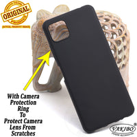 VAKIBO Matte Frosted Black Coloured Soft TPU Back Cover Case Suitable for Samsung Galaxy A22 5G