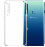 VAKIBO Super Premium Soft TPU Transparent Case With Dustplug,Side Grip,Corner Protection,lanyard Cuts,Camera Protection Suitable for Samsung A9 2018