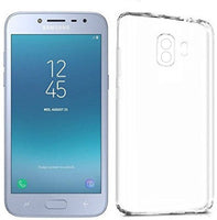 VAKIBO Super Premium Soft TPU Transparent Case With Dustplug,Side Grip,Corner Protection,lanyard Cuts,Camera Protection Suitable for Samsung J2 2018