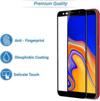 Super Premium Quality Tempered Glass Screen Guard Protector With Black Border Suitable For Samsung Galaxy J6 Plus