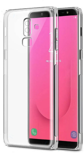 VAKIBO Super Premium Soft TPU Transparent Case With Dustplug,Side Grip,Corner Protection,lanyard Cuts,Camera Protection Suitable for Samsung Galaxy On8 2018