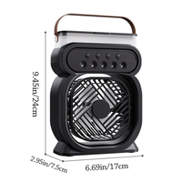 Portable Air Cooling Misting Fan with 5 Hole SprayD3(24x7.5x17cm)(Assorted colour)