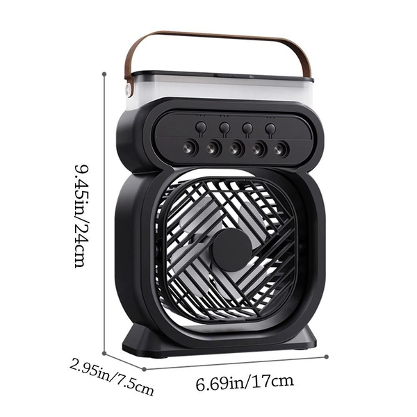 Portable Air Cooling Misting Fan with 5 Hole SprayD3(24x7.5x17cm)(Assorted colour)