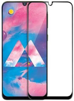 Super Premium Quality Tempered Glass Screen Guard Protector With Black Border Suitable For Samsung Galaxy A50