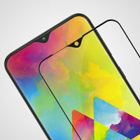 Super Premium Quality Tempered Glass Screen Guard Protector With Black Border Suitable For Samsung Galaxy M10