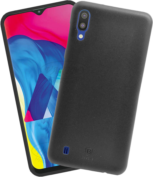 VAKIBO Paper Slim Black Coloured Plastic Back Cover Case Ultra thin slim Suitable for Samsung Galaxy M10