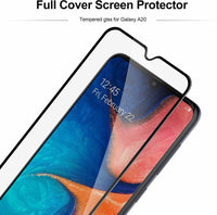 Super Premium Quality Tempered Glass Screen Guard Protector With Black Border Suitable For Samsung Galaxy A40S