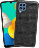 VAKIBO Dotted Design Black Coloured Soft TPU Back Cover Case Suitable for Samsung Galaxy M32 4G