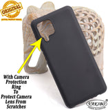 VAKIBO Matte Frosted Black Coloured Soft TPU Back Cover Case Suitable for Samsung Galaxy M32 4G