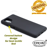 VAKIBO Matte Frosted Black Coloured Soft TPU Back Cover Case Suitable for Samsung Galaxy M32 4G