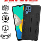 VAKIBO Nilkin Strong Shockproof Case Black Coloured Soft TPU Rubber Back Cover Case With Camera Protection Suitable for Samsung Galaxy M32 4G
