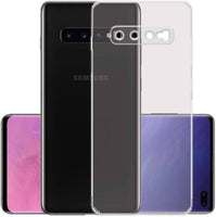 VAKIBO Super Premium Soft TPU Transparent Case With Dustplug,Side Grip,Corner Protection,lanyard Cuts,Camera Protection Suitable for Samsung S10