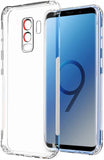 VAKIBO Super Premium Soft TPU Transparent Case With Dustplug,Side Grip,Corner Protection,lanyard Cuts,Camera Protection Suitable for Samsung S9 Plus