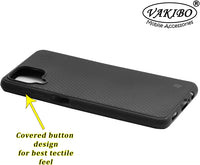 VAKIBO Triangle Design Black Coloured Soft TPU Back Cover Case Suitable for Samsung Galaxy M12