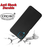 VAKIBO Triangle Design Black Coloured Soft TPU Back Cover Case Suitable for Samsung Galaxy M12