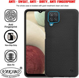 VAKIBO Triangle Design Black Coloured Soft TPU Back Cover Case Suitable for Samsung Galaxy M12