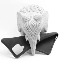 VAKIBO Triangle Design Black Coloured Soft TPU Back Cover Case Suitable for Samsung Galaxy F12