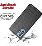 VAKIBO Dotted Design Black Coloured Soft TPU Back Cover Case Suitable for Samsung Galaxy A32