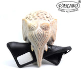 VAKIBO Iron Man 3D Mask Design Black Coloured Soft TPU Back Cover Case With Camera Protection Ring Suitable for Samsung Galaxy A72