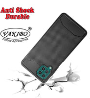 VAKIBO Dotted Design Black Coloured Soft TPU Back Cover Case Suitable for Samsung Galaxy F62