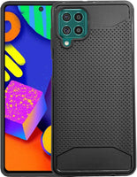 VAKIBO Dotted Design Black Coloured Soft TPU Back Cover Case Suitable for Samsung Galaxy M62