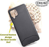VAKIBO Dotted Design Black Coloured Soft TPU Back Cover Case Suitable for Samsung Galaxy F62