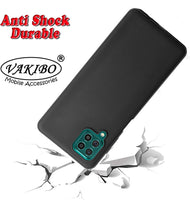 VAKIBO Matte Frosted Black Coloured Soft TPU Back Cover Case Suitable for Samsung Galaxy F62