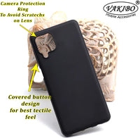 VAKIBO Matte Frosted Black Coloured Soft TPU Back Cover Case Suitable for Samsung Galaxy M62