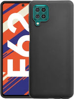 VAKIBO Matte Frosted Black Coloured Soft TPU Back Cover Case Suitable for Samsung Galaxy M62