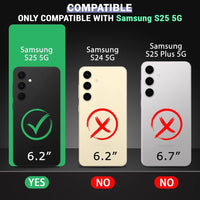 VAKIBO Premium Clear 1.5MM Thick Transparent Soft TPU Rubber Back Cover Case With Camera Protection Suitable for Samsung Galaxy S25