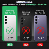 VAKIBO Premium Clear 1.5MM Thick Transparent Soft TPU Rubber Back Cover Case With Camera Protection Suitable for Samsung Galaxy S25 Plus