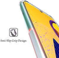 VAKIBO Super Premium Soft TPU Transparent Case With Dustplug,Side Grip,Corner Protection,lanyard Cuts,Camera Protection Suitable for Samsung M30S