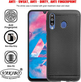 VAKIBO Dotted Design Black Coloured Soft TPU Back Cover Case Suitable for Samsung Galaxy M30