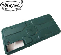 VAKIBO Strong Back Cover Green Coloured Soft TPU Back Cover Case With Camera protection Ring Suitable for Samsung Galaxy S30