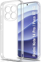 VAKIBO Premium Clear 1.5MM Thick Transparent Soft TPU Rubber Back Cover Case With Camera Protection Suitable for Mi Poco X7