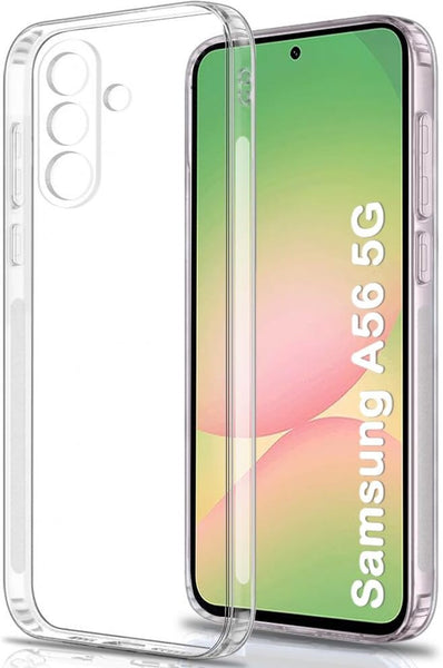 VAKIBO Premium Clear 1.5MM Thick Transparent Soft TPU Rubber Back Cover Case With Camera Protection Suitable for Samsung Galaxy A56