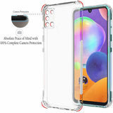 VAKIBO Premium Clear 1.5MM Thick Transparent Soft TPU Rubber Back Cover Case With Camera Protection Suitable for Samsung Galaxy A31