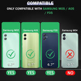 VAKIBO Premium Clear 1.5MM Thick Transparent Soft TPU Rubber Back Cover Case With Camera Protection Suitable for Samsung Galaxy A05