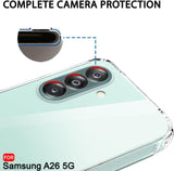 VAKIBO Premium Clear 1.5MM Thick Transparent Soft TPU Rubber Back Cover Case With Camera Protection Suitable for Samsung Galaxy A26